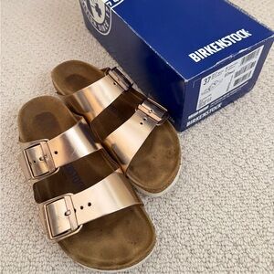 Birkenstock Arizona Rose Gold Sandals